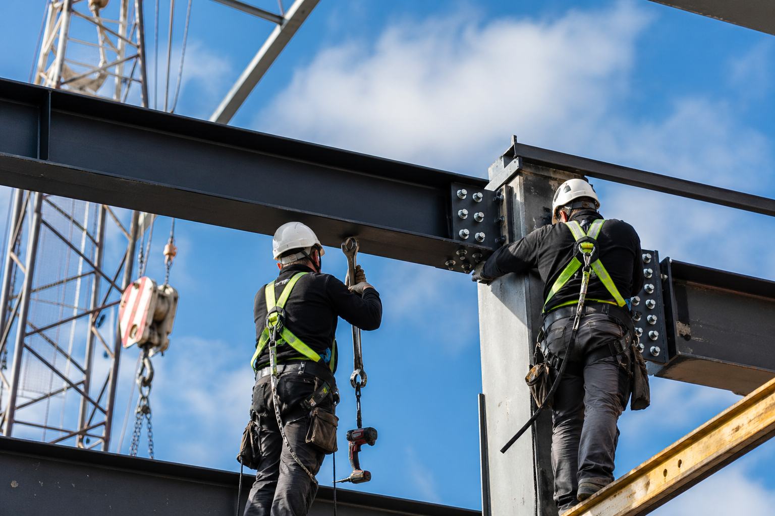 Stahlkonstruktion Montage