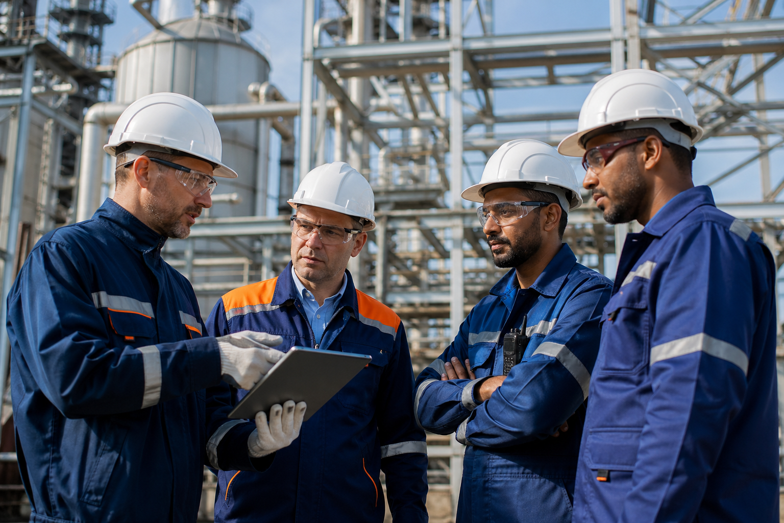 Schweißpersonal im Einsatz